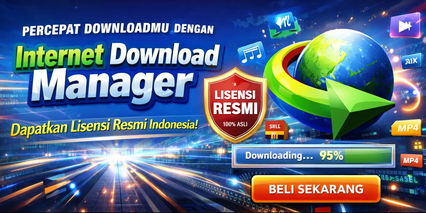 Internet Download Manager (IDM) - Lisensi 1 PC Lifetime