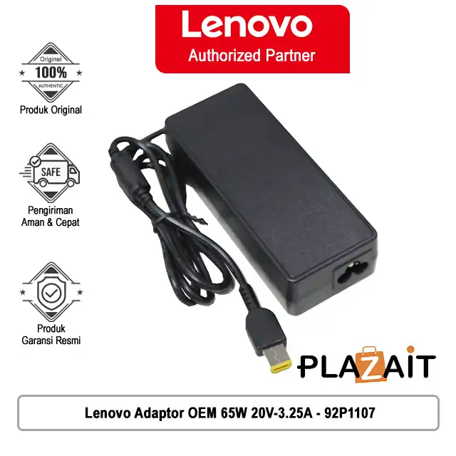 Lenovo Adaptor OEM 65W 20V-3.25A - 92P1107