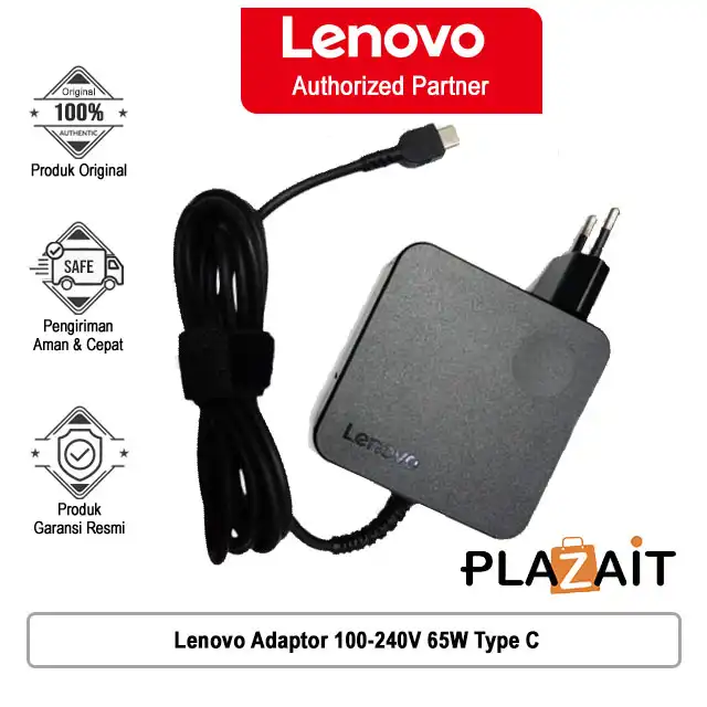 Lenovo Adaptor 100-240V 65W Type C