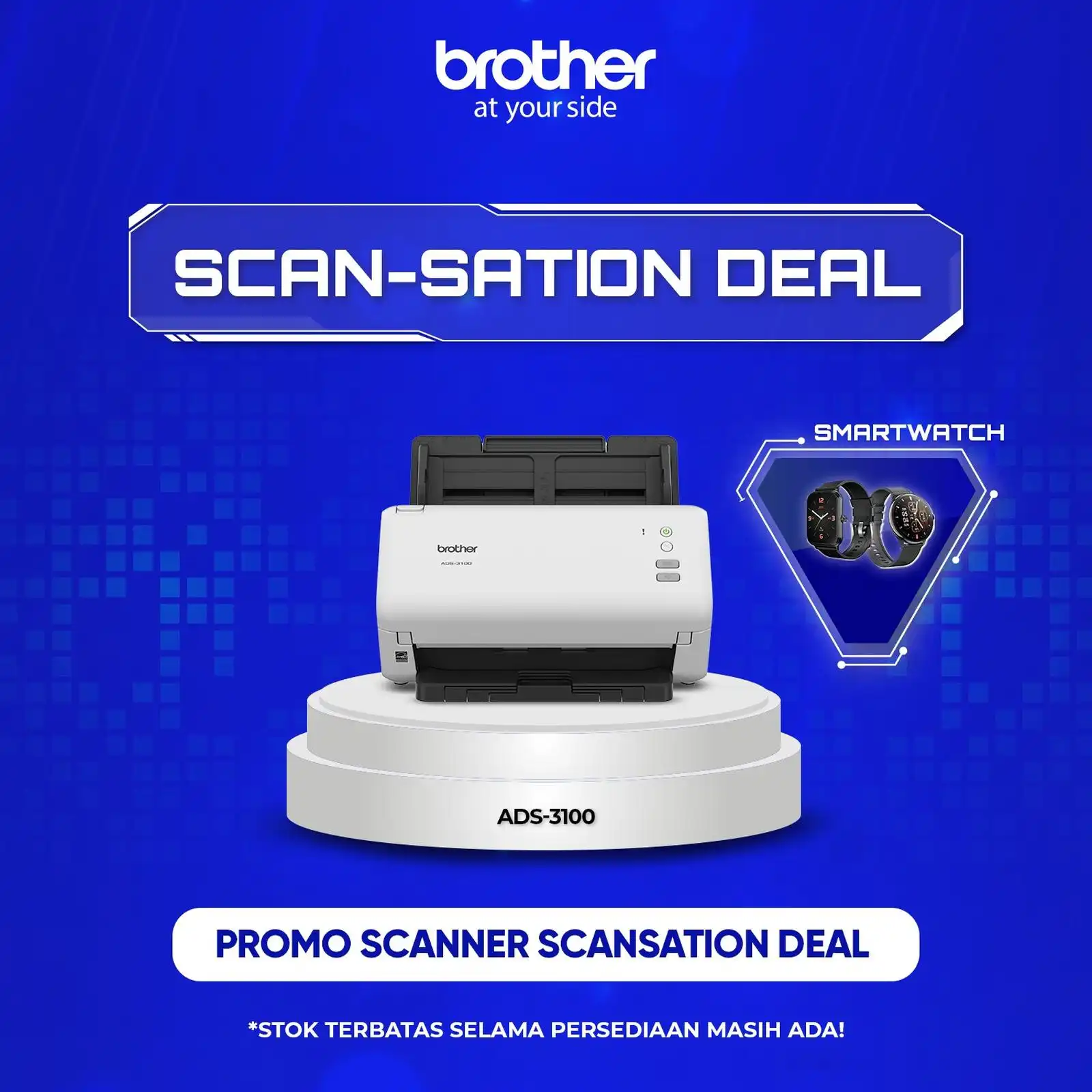 Brother Scanner ADS-3100 Desktop Document
