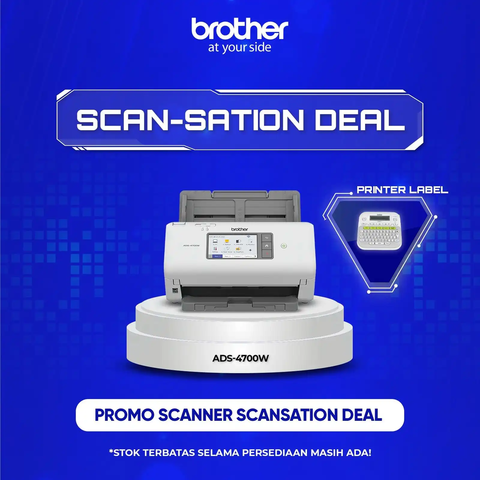 Brother Scanner ADS-4700W Professional Desktop Document