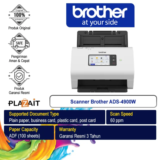 Brother Scanner ADS-4900W Professional Desktop Document