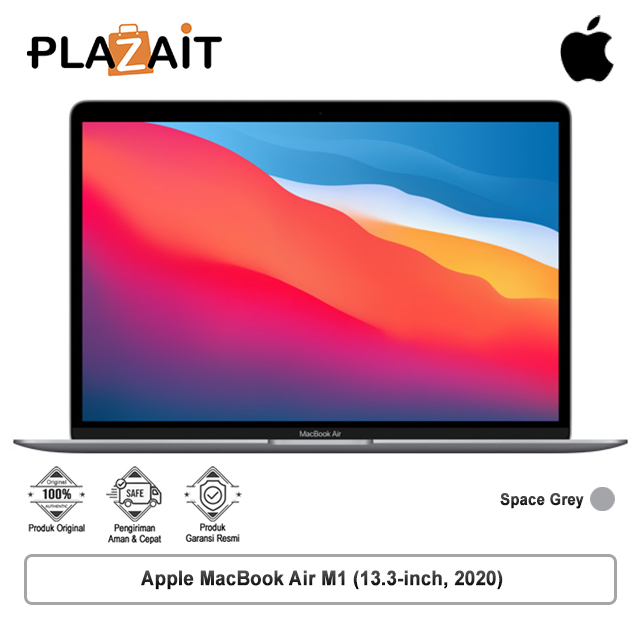Apple MacBook Air M1 (13.3-inch) 8-core CPU and 7-core GPU - 8GB, 256GB SSD, Space Grey