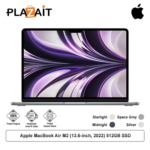 Apple MacBook Air M2 (13.6-inch, 2022) 8C CPU, 10C GPU - 8GB, 512GB SSD