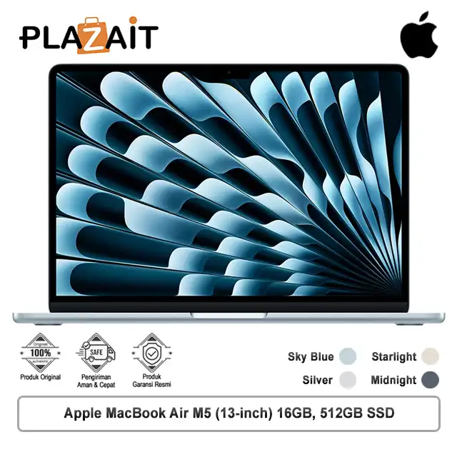 Apple MacBook Air M5 (13-inch) 10-core CPU and 8-core GPU – 16GB, 512GB SSD