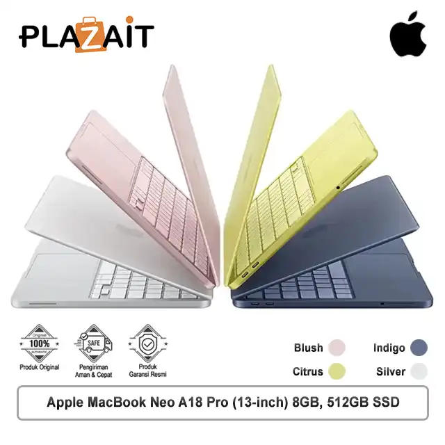 Apple MacBook Neo A18 Pro Chip (13-inch) 6-core CPU and 5-core GPU - 8GB, 512GB SSD