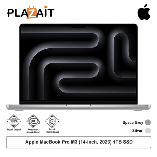 Apple MacBook Pro M3 (14-inch) 8‑core CPU and 10‑core GPU - 8GB, 1TB SSD