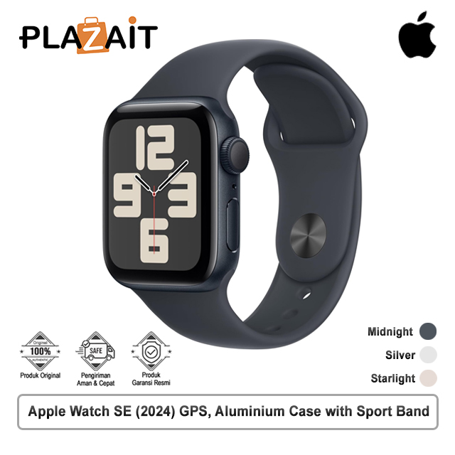 Apple Watch SE (2024) GPS, Aluminium Case with Sport Band