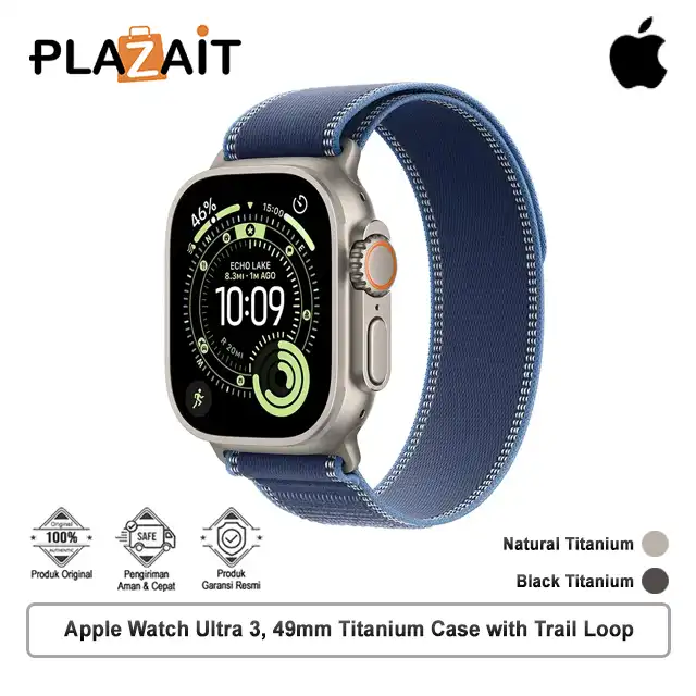 Apple Watch Ultra 3 GPS + Cellular, 49mm Titanium Case with Trail Loop