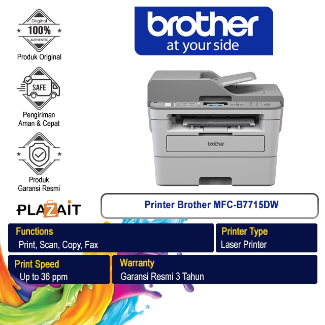 Brother Printer Mono Laser MFC-B7715DW A4 WiFi - Print Only