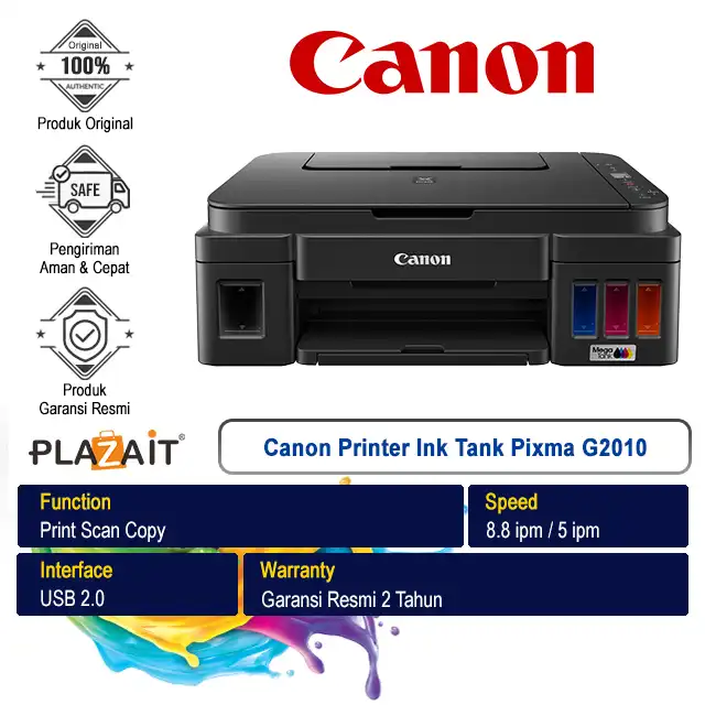 Canon Printer Ink Tank Pixma G2010 - Print Scan Copy