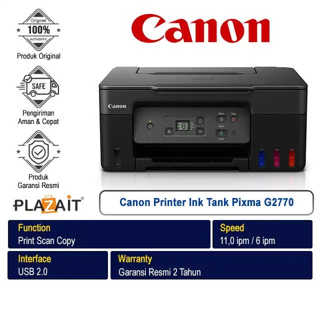 Canon Printer Ink Tank Pixma G2770 - Print Scan Copy