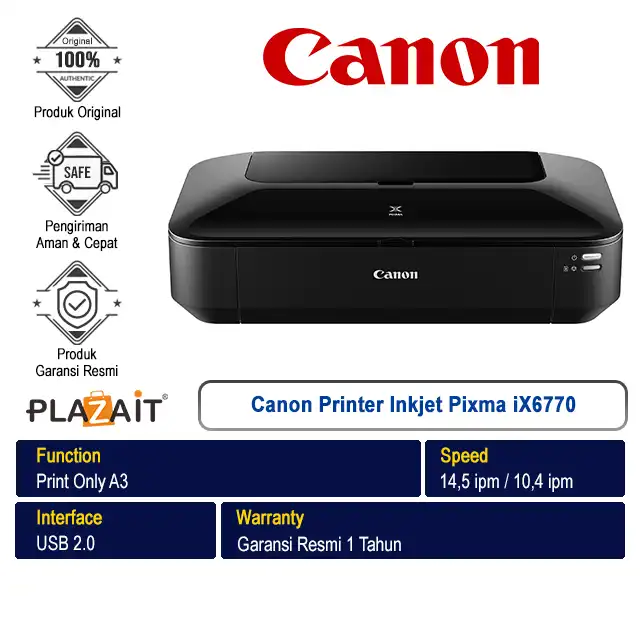 Canon Printer Inkjet Pixma iX6770 - Print Only A3