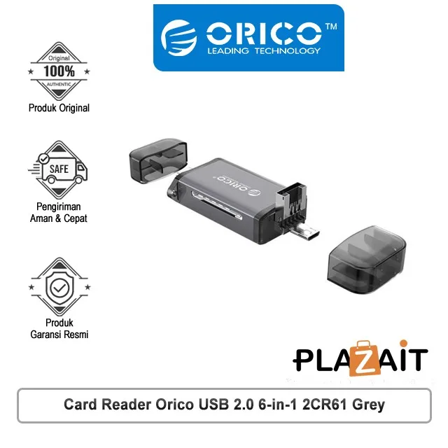 Card Reader Orico USB 2.0 6-in-1 2CR61 Grey