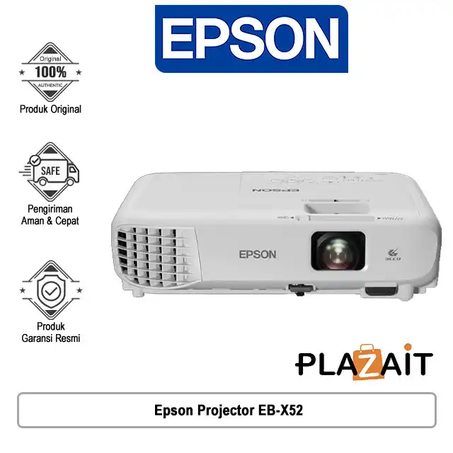Epson Projector EB-X52 XGA 3LCD 3800 Lumen - Garansi Resmi