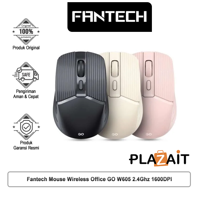 Fantech Mouse Wireless Office GO W605 2.4Ghz 1600DPI
