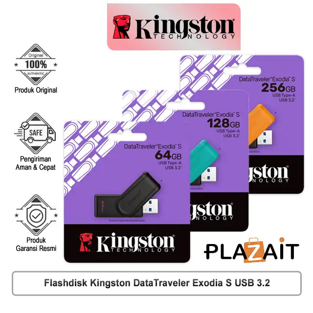 Kingston Flashdisk DataTraveler Exodia S USB 3.2 Type-A