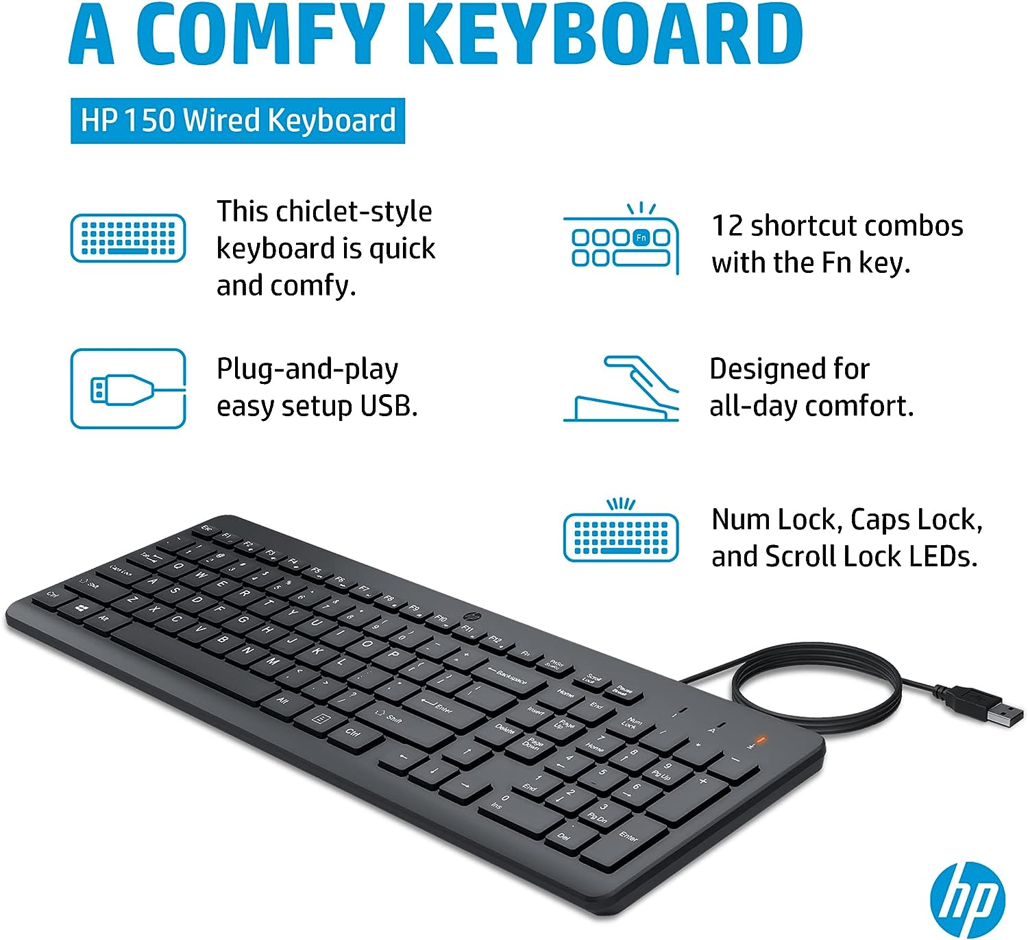 Keyboard-HP-150-Wired-4