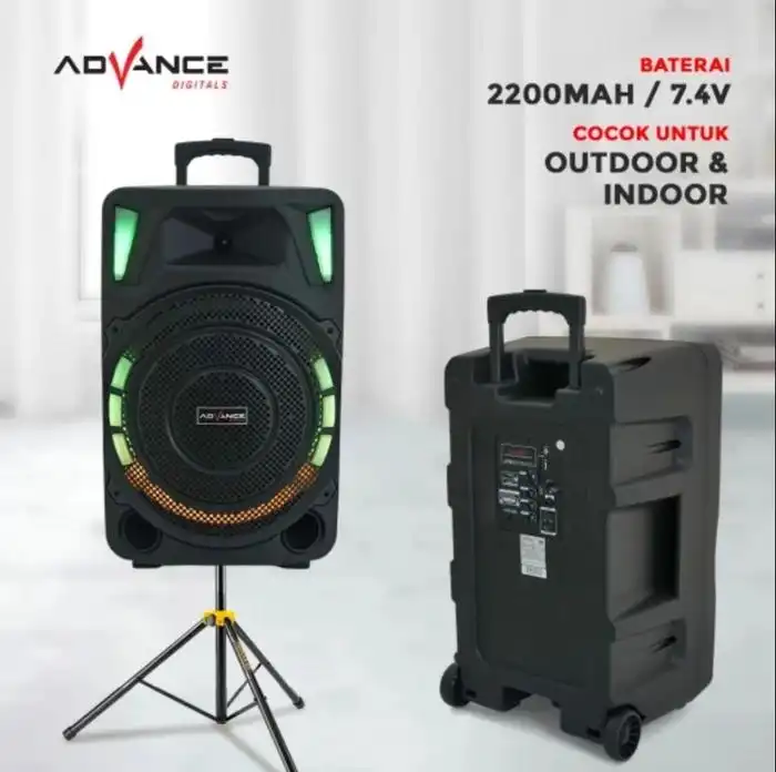 Advance Speaker K1505 Bluetooth Portable 15" 2 Mic Wireless - advance-speaker-k1505-bluetooth-portable-1759131295-378.webp