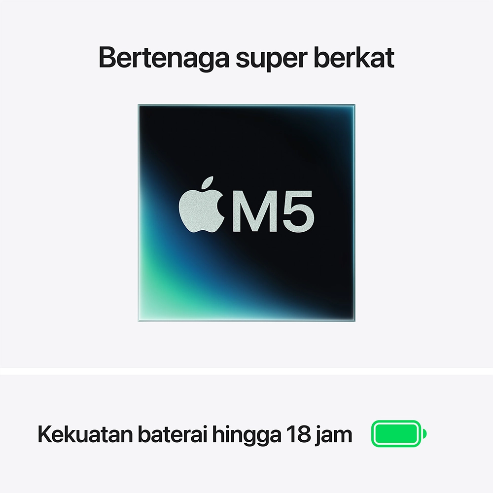 Apple Apple MacBook Air M5 (13-inch) 10-core CPU and 10-core GPU – 24GB, 1TB SSD Harga Rp 35.250.000 Toko Medan
