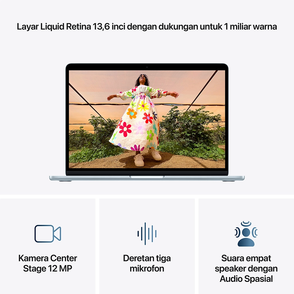 Apple Apple MacBook Air M5 (13-inch) 10-core CPU and 8-core GPU – 16GB, 512GB SSD Harga Rp 24.999.000 Toko Medan