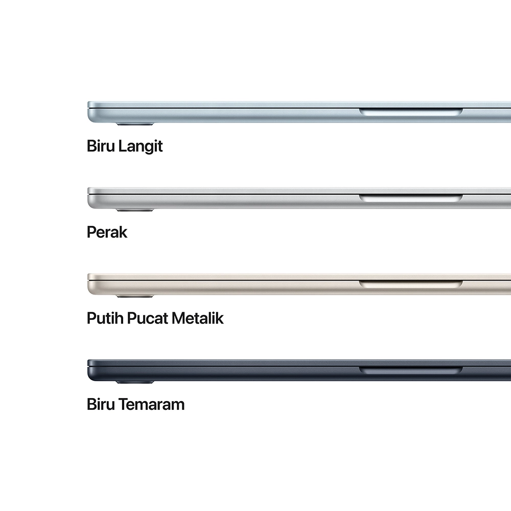 Apple Apple MacBook Air M5 (15-inch) 10-core CPU and 10-core GPU – 24GB, 1TB SSD Harga Rp 39.250.000 Toko Medan