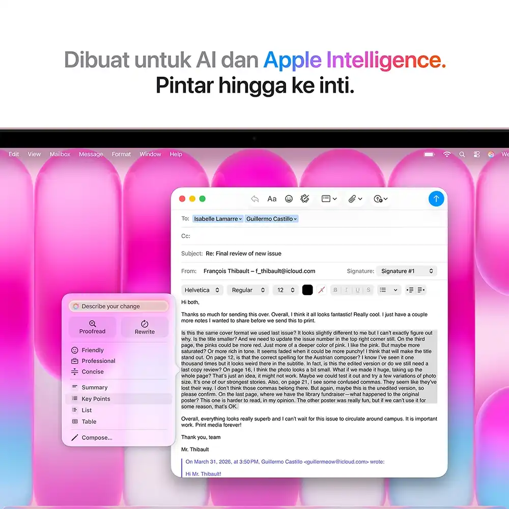 Apple Apple MacBook Neo A18 Pro Chip (13-inch) 6-core CPU and 5-core GPU - 8GB, 512GB SSD Harga Rp 12.899.000 Toko Medan