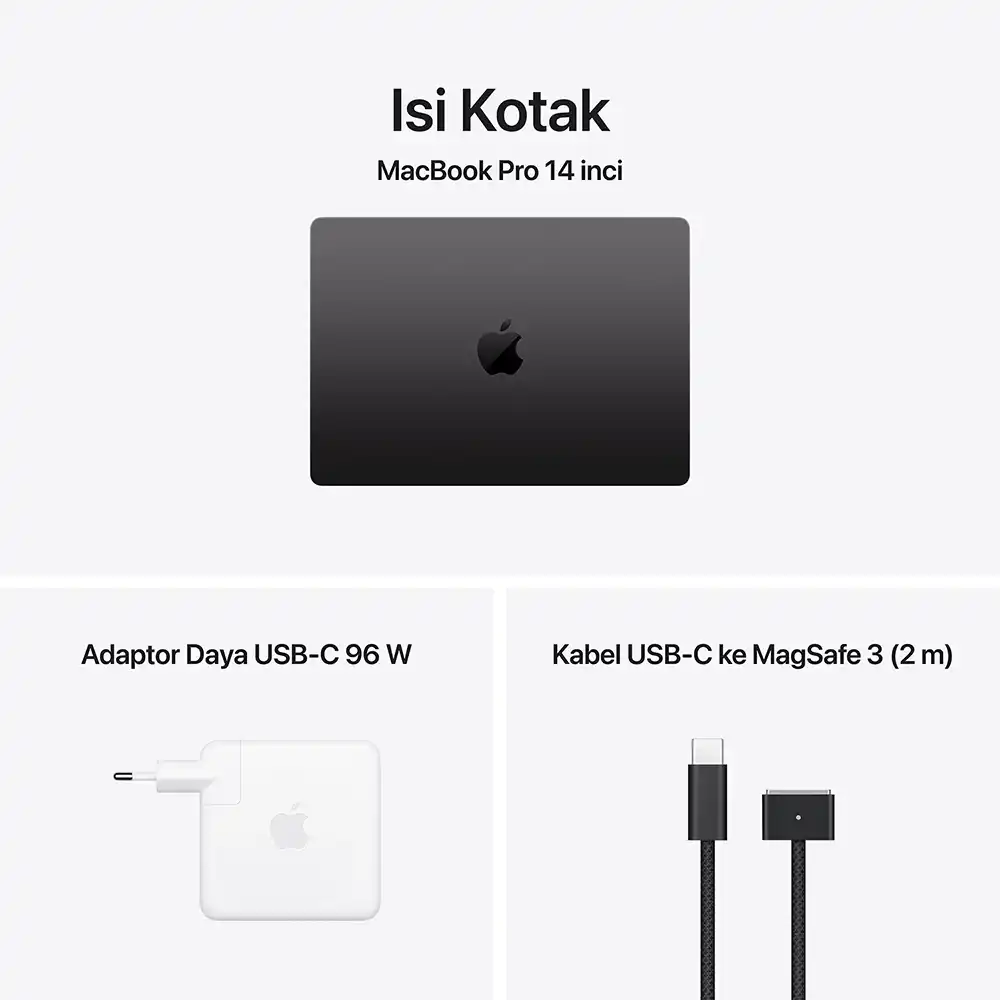Apple Apple MacBook Pro M5 Max (14-inch) 18-core CPU and 32-core GPU - 36GB, 2TB SSD Harga Rp 78.999.000 Toko Medan