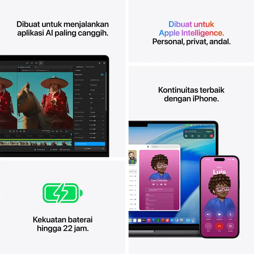 Apple Apple MacBook Pro M5 Pro (14-inch) 15-core CPU and 16-core GPU - 24GB, 2TB SSD Harga Rp 57.999.000 Toko Medan
