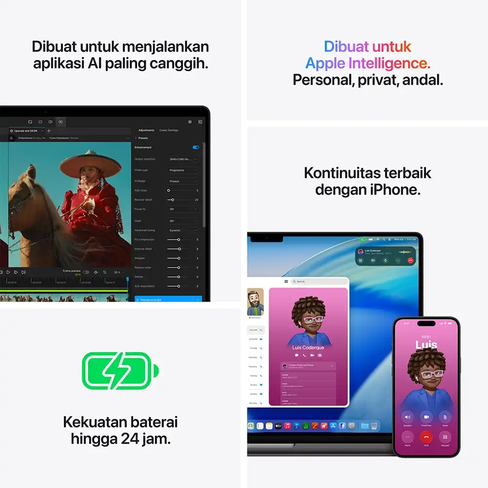 Apple Apple MacBook Pro M5 Pro (16-inch) 18-core CPU and 20-core GPU - 24GB, 1TB SSD Harga Rp 57.999.000 Toko Medan