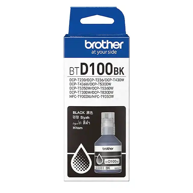 Brother Brother Tinta Ink Bottle BT-D100 Black Harga Rp 100.000 Toko Medan