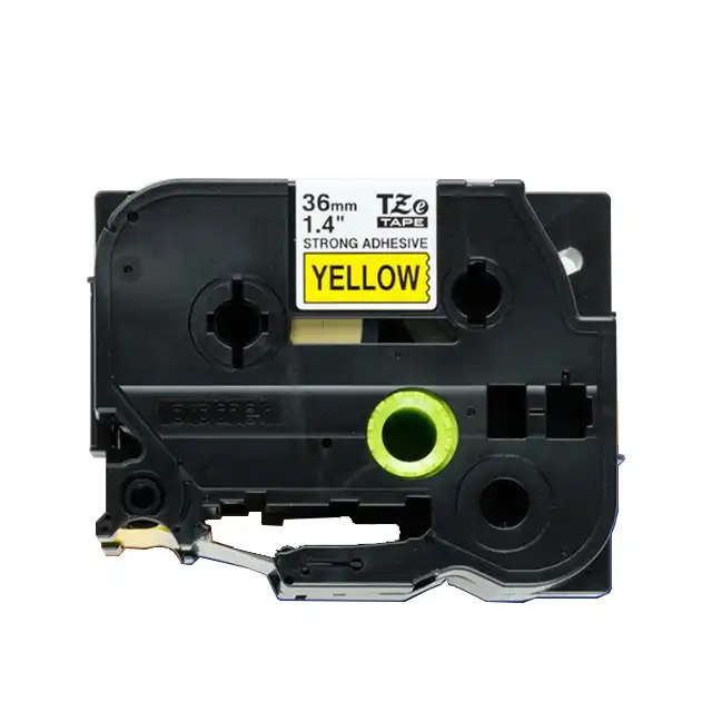 Brother Brother Label Tape TZE-S661 36mm  Black on Yellow Extra Strength Adhesive Harga Rp 490.000 Toko Medan