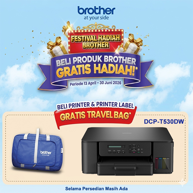 Brother Brother Printer Ink Tank DCP-T530DW A4 WiFi - All In One (Print, Scan, Copy) Harga Rp 3.400.000 Toko Medan