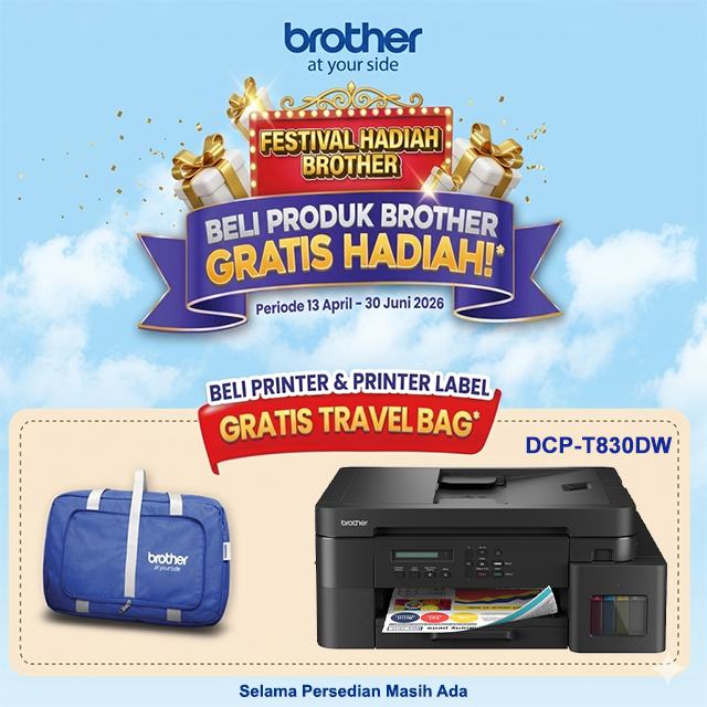 Brother Brother Printer Ink Tank DCP-T830DW A4 WiFi - All In One (Print, Scan, Copy) Harga Rp 4.650.000 Toko Medan