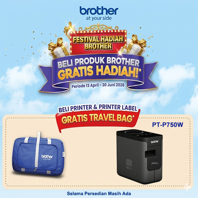 Brother Brother Printer Label PT-P750W P-Touch Harga Rp 3.300.000 Toko Medan