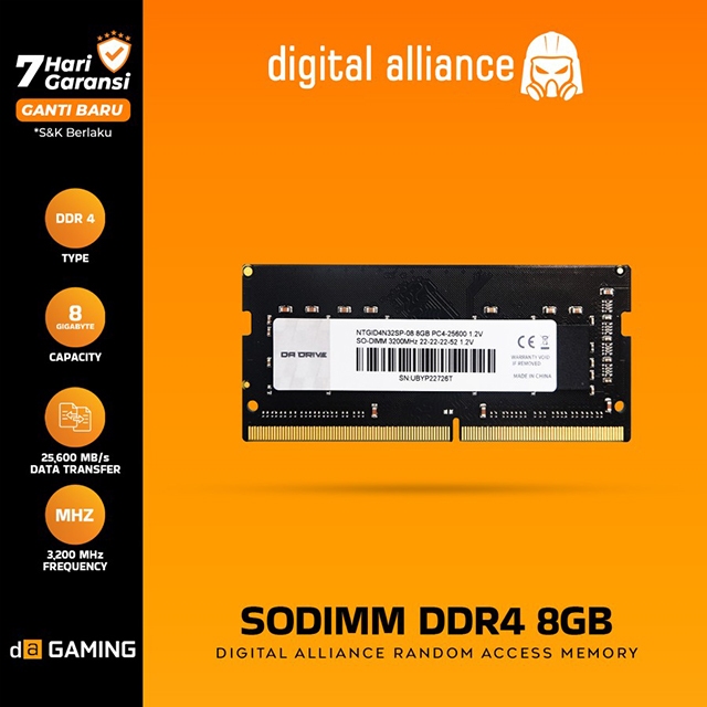 Digital Alliance Memory DDR4 3200MHz for NB - digital-alliance-memory-ddr4-3200mhz-for-nb-1762231157-189.jpg