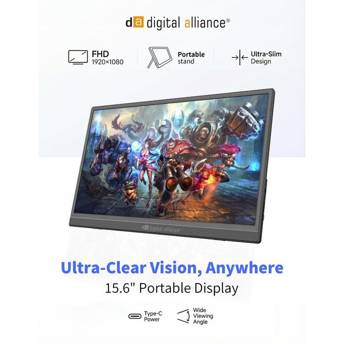 Digital Alliance Digital Alliance Monitor Portable 15.6 Inch FHD PM1560 Harga Rp 1.290.000 Toko Medan