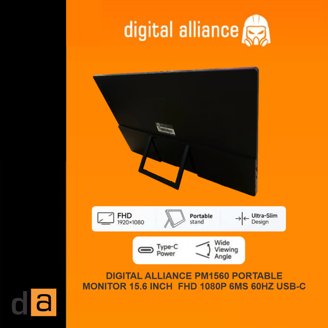 Digital Alliance Digital Alliance Monitor Portable 15.6 Inch FHD PM1560 Harga Rp 1.290.000 Toko Medan