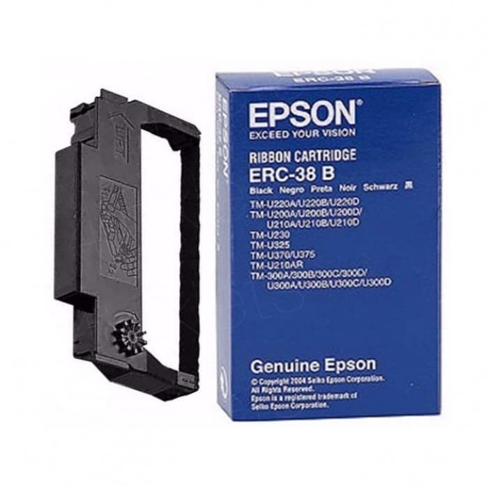 Epson Epson Ribbon ERC-38B SO15374 for Printer Dot Matrix Refill Pita Ink Cartridge Harga Rp 45.000 Toko Medan
