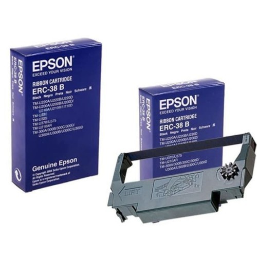 Epson Epson Ribbon ERC-38B SO15374 for Printer Dot Matrix Refill Pita Ink Cartridge Harga Rp 45.000 Toko Medan