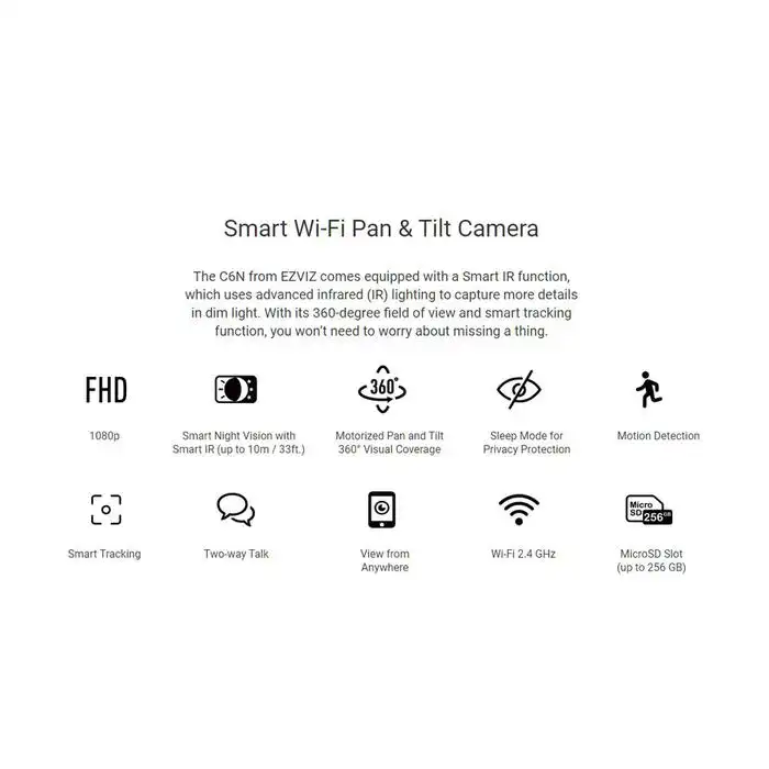 Ezviz Ezviz Camera CS-C6N Smart Home Camera Harga Rp 300.000 Toko Medan