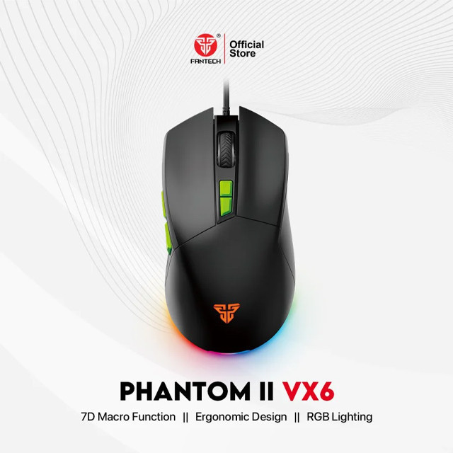 Fantech Fantech Mouse PHANTOM II VX6 Macro RGB Gaming Harga Rp 129.000 Toko Medan