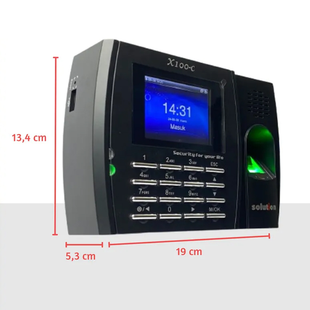 Solution Solution X100-C Mesin Absensi Finger Scan Harga Rp 1.805.000 Toko Medan