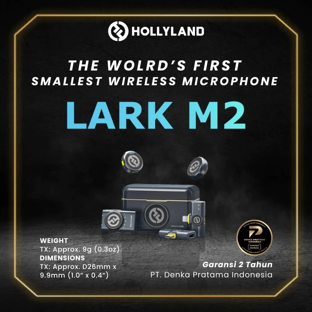 Hollyland Hollyland Lark M2 Duo Combo Microphone Mic Wireless Harga Rp 1.990.000 Toko Medan