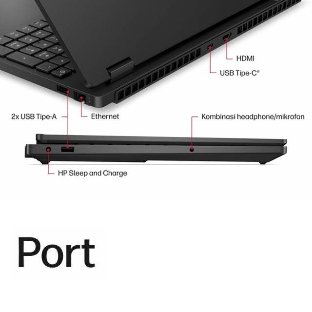 HP HP HyperX OMEN 15-gb0666AX - D36Z0PA /AMD Ryzen 7-260/16GB/1TB SSD/RTX5050 8GB/15.3" WQXGA 180Hz/Win 11 Home+OHS24/Shad...