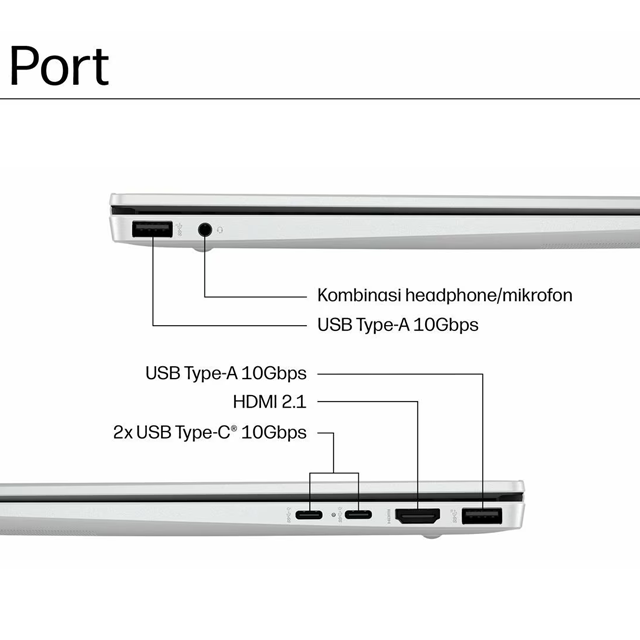 HP HP OmniBook 7 Aero 13-bg1778AU - BM7R3PA /AMD Ryzen AI 7-350/16GB/512GB SSD/AMD Radeon Graphics/13.3" WQXGA/Win 11 Home...