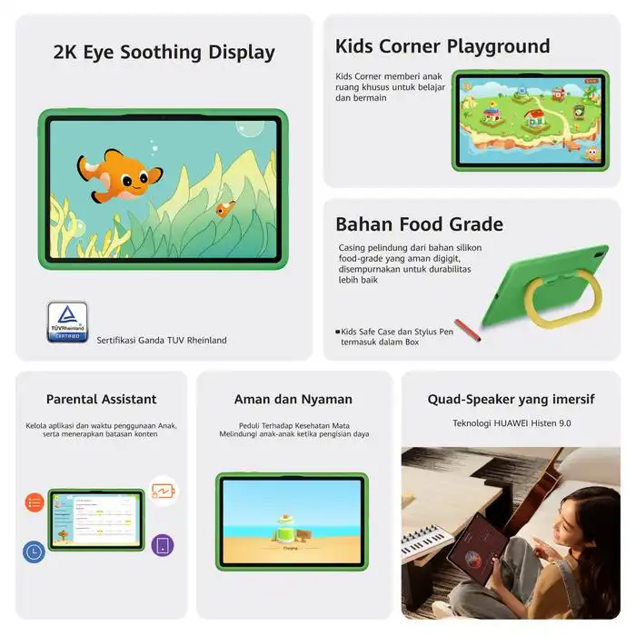 Huawei Huawei MatePad SE 11-inch Kids Edition 4/128GB - Garansi Resmi Harga Rp 3.136.000 Toko Medan