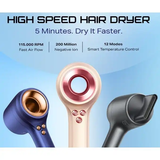 Infinix Hair Dryer WY602 Portable - High Speed Drying - Smart Temperature Control - Magnetic Nozzle - Dust Proof - infinix-hair-dryer-wy602-portable-high-speed-drying-smart-temperature-control-ma-1764667042-956.webp