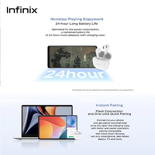 Infinix TWS XE33 - Xbud 3 Lite - True Wireless Stereo - AI ENC - infinix-tws-xe33-xbud-3-lite-1759218438-228.jpg