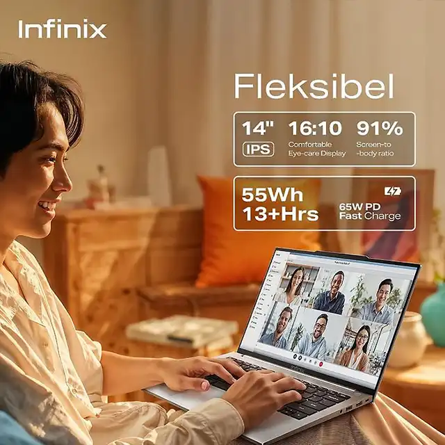Infinix XBOOK B14 /AMD Ryzen 7-7735HS/8GB/512GB SSD/AMD Radeon Graphics/14" WUXGA /Win 11 Home/2Y Harga Rp 7.999.000 Toko ...